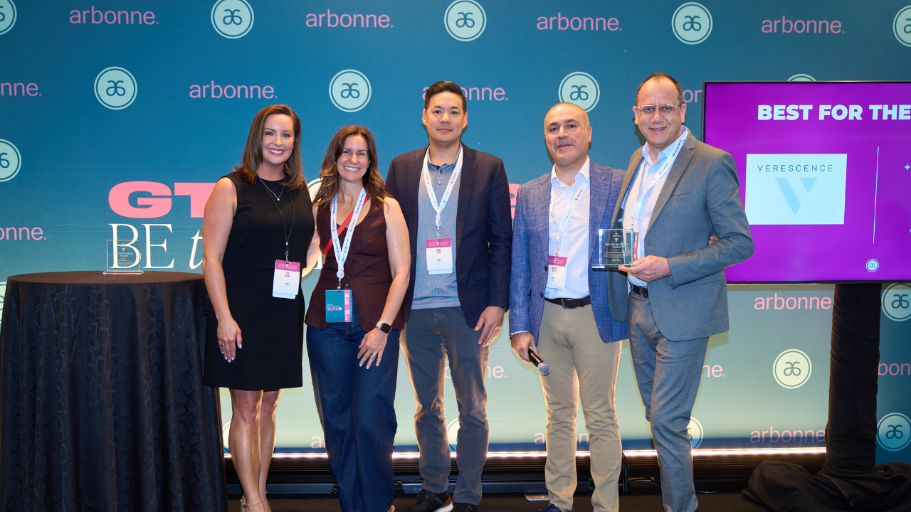 Verescence honored with Arbonne’s “Best For The Planet” Award