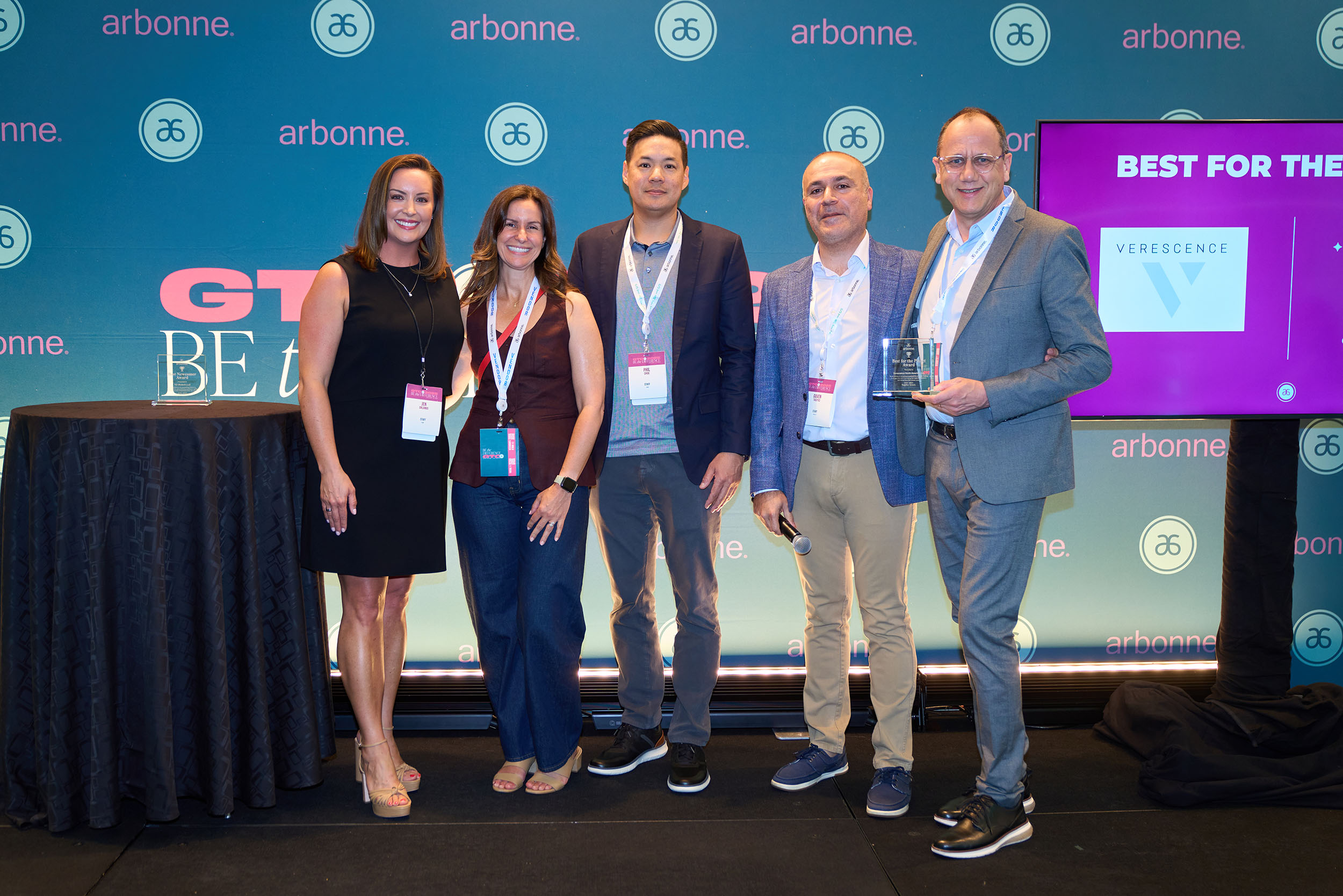 Verescence honored with Arbonne’s “Best For The Planet” Award